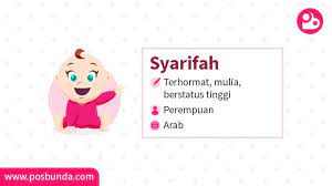 Nama syarifah artinya adalah mulia, pembimbing segala hal yang diberikan untuk seorang anak perempuan. Arti Nama Syarifah Posbunda