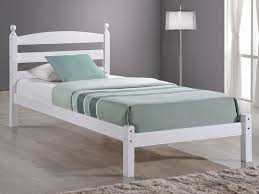 Birlea Oslo Single White Wooden Bed Frame White Wooden Single Bed White Bed Frame Bedroom Design Artiss queen size bed frame base mattress platform white leather wooden neo. birlea oslo single white wooden bed