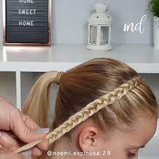 Braided Headband Video Braided Headband Hairstyle Hair Styles Kids Hairstyles