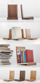 Wooden Office Desk Bookshelf Bookshelves Display Organizer Bookend Diy Bookends Diy Desk Accessories Bookshelf Desk