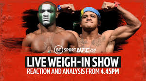Commemorate the action of ufc 258 with this event poster. Ufc 258 Live Weigh In Show Reaction And Analysis Ahead Of Usman V Burns Youtube