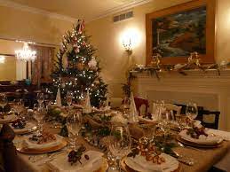 In some countries christmas eve is celebrated with large family meals featuring traditional christmas dishes. Christmas Eve Dinner Table Christmas Table Decorations Christmas Decorations Christmas Table Settings