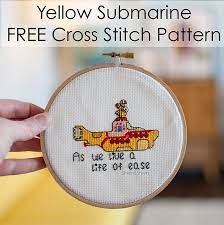 Porch, welcome, st charles market 2014. Yellow Submarine Free Cross Stitch Pattern Shwin And Shwin