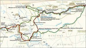 The actual lewis and clark trail through this area — the missouri river, that is — is less a river than a string of huge reservoirs, peppered with isolated communities and seasonal services. Lewis Clark National Historic Trail National Scenic And Lewis And Clark Map Lewis And Clark Trail Lewis And Clark