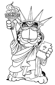 Como saber se um tatuador é bom ou não? Desenho De Garfield Como Estatua Da Liberdade Para Colorir Tudodesenhos