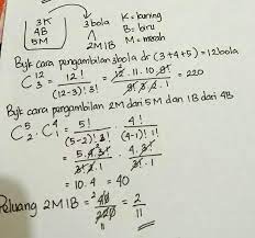 Akan diambil 4 kelereng sekaligus. Sebuah Kotak Berisi 5 Bola Merah 4 Bola Biru Dan 3 Bola Kuning Dari Dalam Kotak Diambil 3 Bola Brainly Co Id