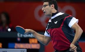 Egypt S Omar Assar Returns A Shot To Ukraine S Yaroslav Zhmudenko During A Table Tennis Men S Singles Preliminar Table Tennis Table Tennis Player Olympic Games
