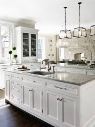 white kitchen w gray granite counter