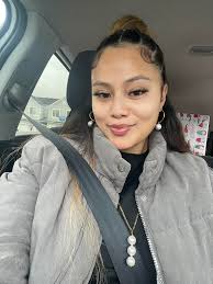 My beautiful daughter rocking our stunning pearl set