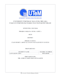Bachelor of electronic engineering with honours. Fillable Online Untitled Universiti Teknikal Malaysia Melaka Repository Fax Email Print Pdffiller