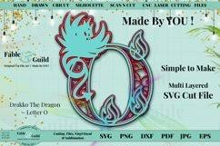 Download Dragon Svg Alphabet Letter O 3d Layered Monogram Cut File 1241666 Cut Files Design Bundles