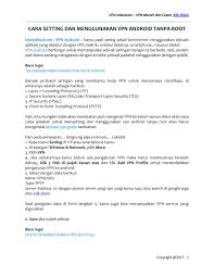 Hendrik setiawan 2 hari ago 1 min read. Vpn Indonesia Cara Setting Dan Menggunakan Vpn Android Tanpa Root Page 1 Created With Publitas Com