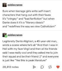 Dante S Inferno Is Fanfiction Tumblr Know Your Meme