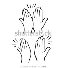 Two Hands Giving High Five Icons Stock Vector Royalty Free 572403613 Referencias