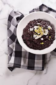 Thai black sticky rice is a naturally sweet, dark rice, and you'll be amazed at the unique taste of the rice in combination with coconut milk. Chai Spiced Black Rice Pudding A Beautiful Mess