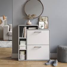 Dieser geräumige schrank ist speziell für einen bestimmten platz in der wohnung gemacht. Vicco Schuhkipper Orlando 2 Facher Weiss Beton Schuhregal Schuhschrank Schrank Kommode Flur Diele Garderobe Online Kaufen Otto