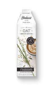 We buy califia barista gluten free oat milk in 6 quart cases. Oat Milk Barista Edition 32oz Elmhurst 1925