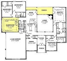 With three bedroom houses, there are many options for configuration, whether you're looking for guest rooms or office space. Pin By Karina Shakespear On House Plans Garage House Plans House Plans 4 Bedroom House Plans