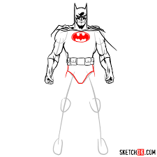 Joker sketch joker drawings batman drawing creepy drawings marvel drawings dark art drawings pencil art drawings art drawings sketches cool drawings. How To Draw Batman In A Classic Suit Sketchok Easy Drawing Guides