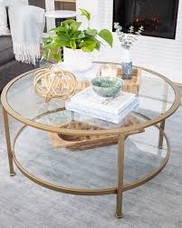 Small (under 20 in.) product depth (in.) 36 in. Styling A Small Round Coffee Table The Creek Line House