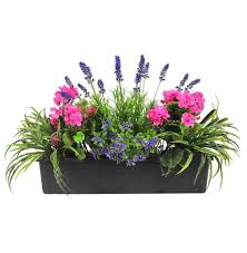 Maybe you would like to learn more about one of these? Mixed Flower Window Box Artificial Mixed Flower Trough Window Box Flowers Artificial Flower Arrangements Fake Flowers