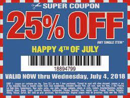 Harbor Freight 25 Percent Off Coupon Harbor Freight Tools Coupons Happy 4 Of July
