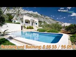 Set at the foot učka mountain and founded as a fishing village, mošćenička draga is today known for its beautiful 2 km long pebble beach called sipar and has a small marina. Villa Marina Makarska Kroatien Youtube