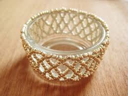 Beaded Lace Candle Holder How Did You Make This Luxe Diy