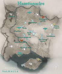 All Assassin S Creed Valhalla Hamtunscire Wealth Mysteries And Artifacts Locations Map Polygon