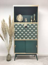 Secretaire Annees 60 Relooke Relooking De Mobilier Relooker Meuble Relooking Meuble