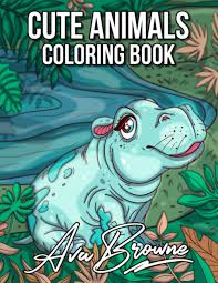 Select one of 1000 printable coloring pages of the category adult. Cute Animals An Adult Coloring Book With Relaxing Fun Pages Of Cute Baby Animals Browne Ava 9798694609265 Amazon Com Books