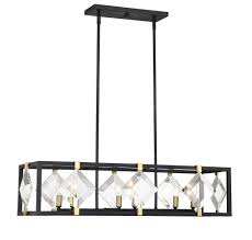 This Savoy House Lowell 6 Light Linear Pendant Truly Embodies The Saying That Lighting Is The Jewelry Of The Home Linear Chandelier Cool Floor Lamps Chandelier