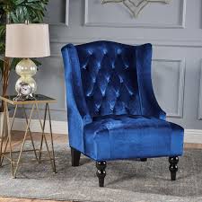 Check spelling or type a new query. Tara High Back Navy Blue New Velvet Club Chair Walmart Canada