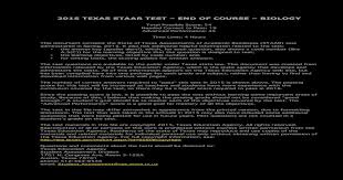 Staar reading and writing tests contain varying amounts of authentic published texts. 2015 Texas Staar Test A End Of Course A 2015 Texas Staar Test A End Of Course A Biology Total Pdf Document
