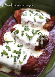This really is the ultimate easy chicken parmesan recipe with baked breaded chicken, two cheeses, fresh basil, and marinara sauce. Easy Baked Chicken Parmesan Topped With Fresh Mozzarella And Basil A Quick And Easy Meal Y Easy Chicken Parmesan Recipe Baked Recipes Chicken Parmesan Recipes