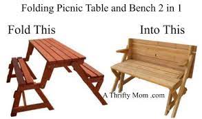 Tables for the basic barbell exercises are based on nearly 70 years of accumulated performance data and are not predicted or regression derived. Folding Picnic Table And Bench 2 In 1 Great For Picnic Or Sitting On Porch