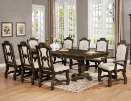 Get the best deals on square dining sets 9 pieces. Crown Mark Pierre Traditional Nine Piece Dining Set With Pedestal Table And Two Extension Leaves Pedigo Furniture Dining 7 Or More Piece Sets