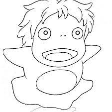 Ponyo Coloring Pages Studio Ghibli Party Studio Ghibli Characters Studio Ghibli Spirited Away