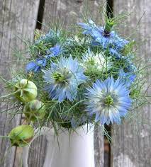 Wedding Flowers From Springwell Summer Bouquet Zinnias Nigella And More Blue Spring Flowers Flowers Bouquet Wedding Flowers Summer