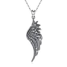 Maybe you would like to learn more about one of these? Amazon Com Loove Angel Wing Necklace 925 Sterling Silver Guardian Angel Necklace Wing Pendant With 18 Chain Charm Angel Jewelry For Women Girls Clothing
