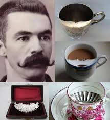 This is for tea drinkers who want to keep their mustache dry.