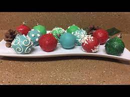 Rudolph reindeer cake pops, christmas tree cake pops, snowman cake pops and christmas bauble cake four variations of gluten free christmas cake pops, each one more adorable than the other. Cake Pop Christmas Ornaments Youtube