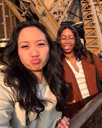 Spotted: near the Eiffel tower, bags in hand, two besties conquering  Paris🫶🏼