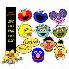 Free Free Layered Elmo Svg 900 SVG PNG EPS DXF File