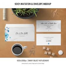 Invitation And Envelope Mockup Free Psd Freepik Freepsd Freeflyer Freemockup Freebusiness Freeinvitation Mockup Free Psd Mockup Envelope