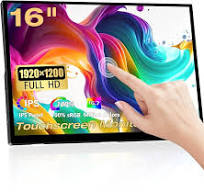 Amazon.com: Portable Touchscreen Monitor, 16 Inch 1920X1200P ...