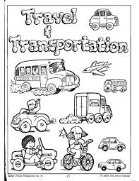 Laminas De Medios De Transporte Para Colorear