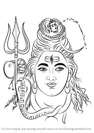 Learn How To Draw Lord Shiva Face Hinduism Step By Step Drawing Tutorials Lord Shiva Painting Shiva Sketch Lord Shiva Sketch