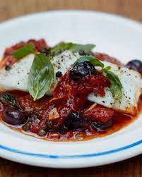 Baked White Fish With Olives And A Simple Tomato Sauce Jamie Oliver Recipes Fish Recipes Recipes Easy Tomato Sauce