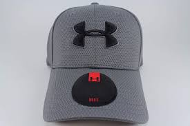 Details About Ua Under Armour Blitzing Ii Stretch Fit Hat Cap Graphite Gray Black Sweatband
